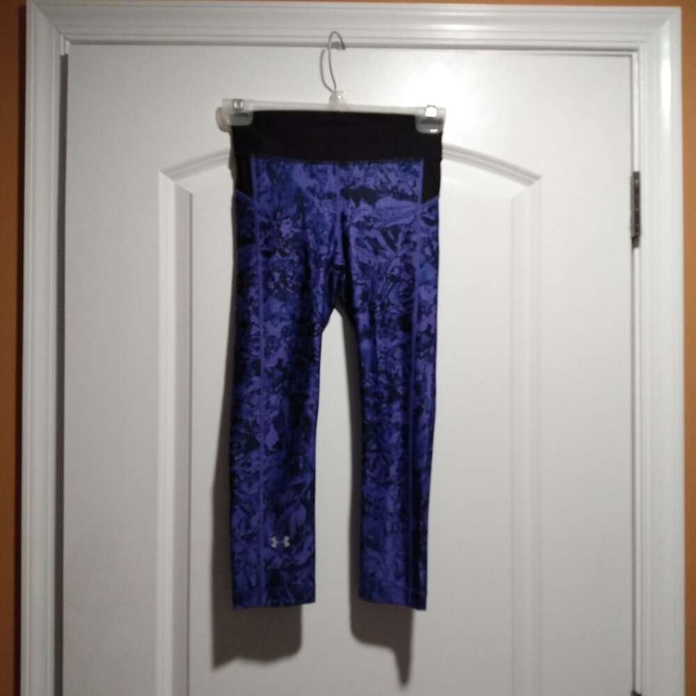 Under Armour Purple Marbled Capri Leggings